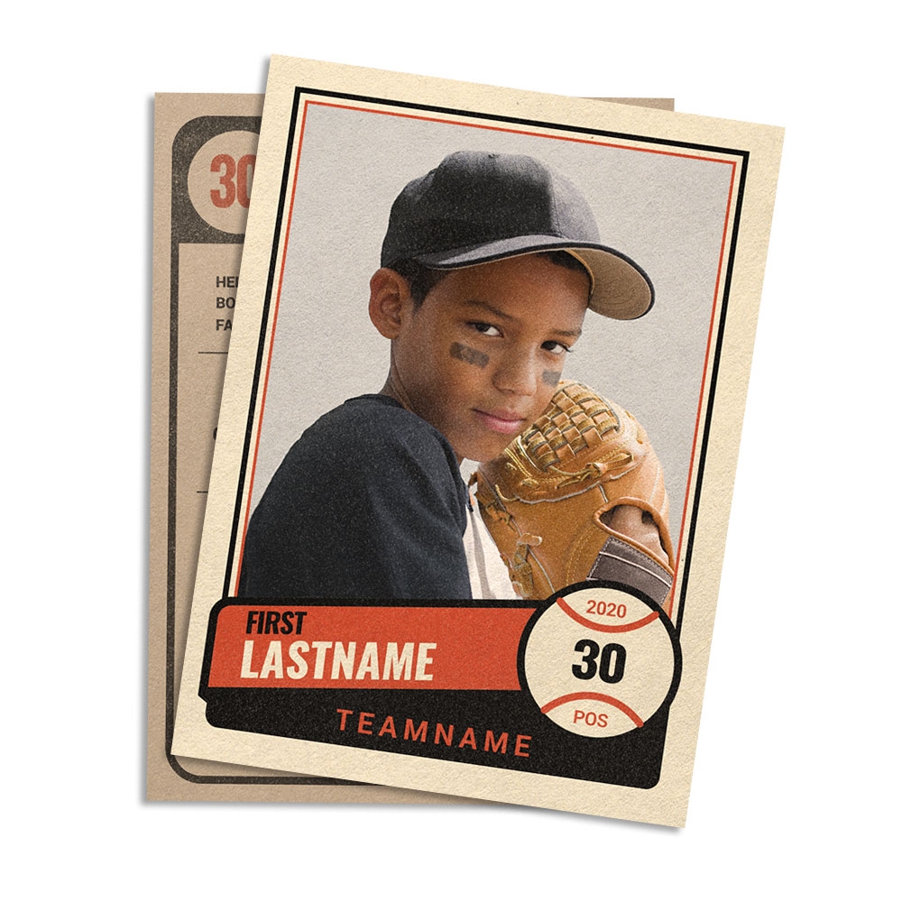 Classic Baseball Card Template