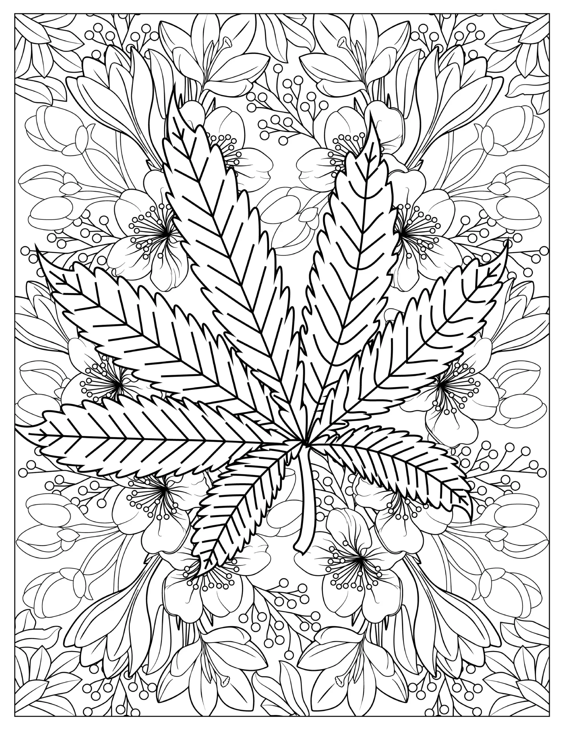 Coloring Pages Free Weed Books