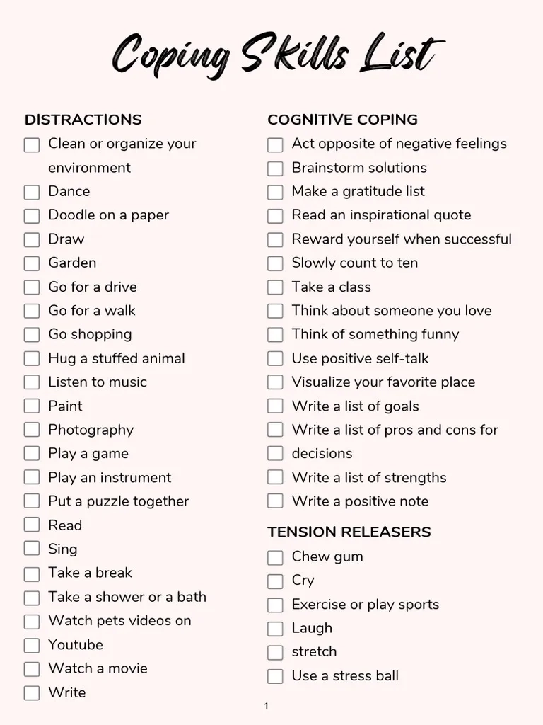 Coping Skills 1 PDF