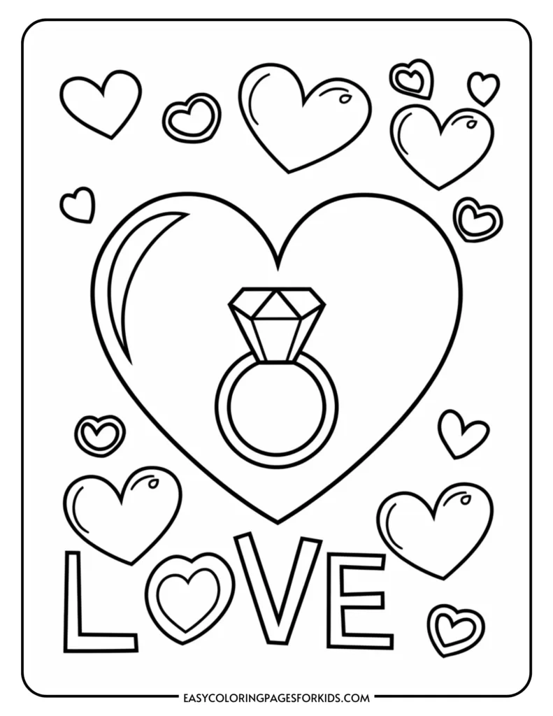 Cute Love Coloring Pages 9 Free Printable Pages Easy Coloring 