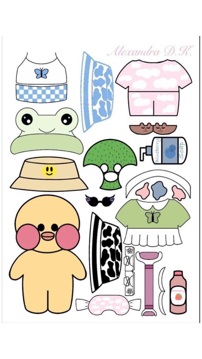 Cute Paper Duck Perfect For Kids Crafts