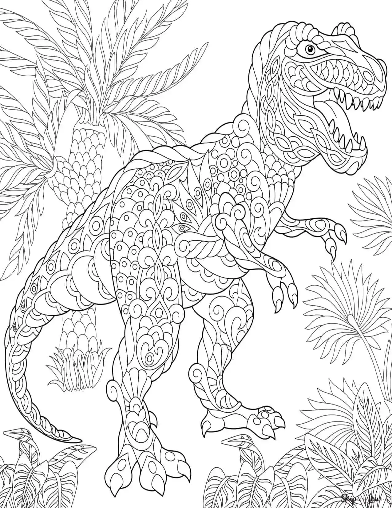 Free Printable Dinosaurs Coloring Pages