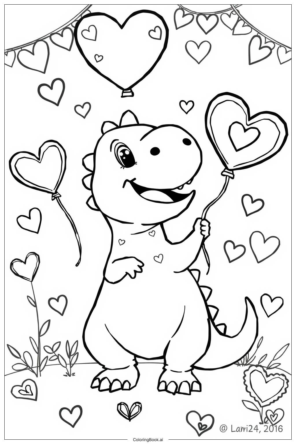 Valentine Coloring Pictures Printable