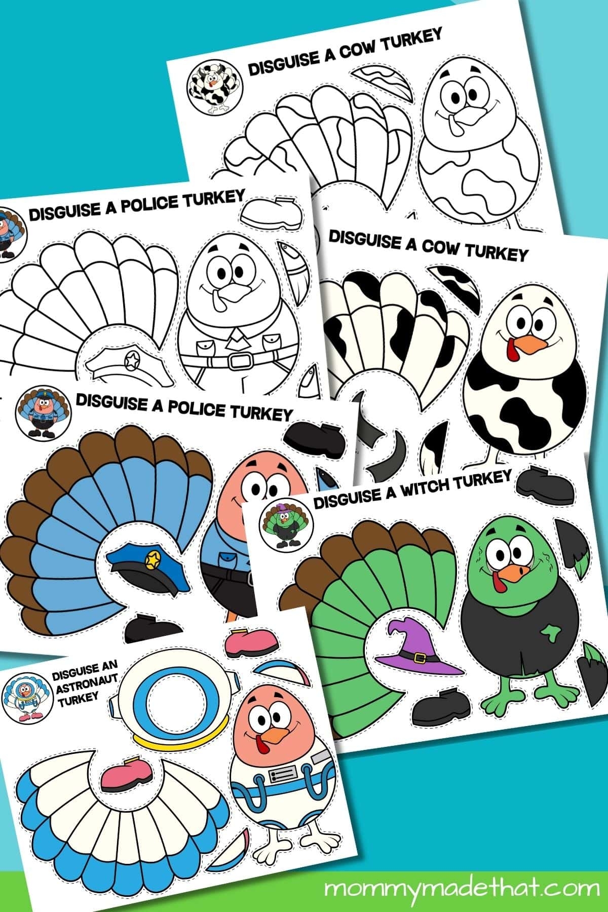 Turkey In Disguise Template Printable