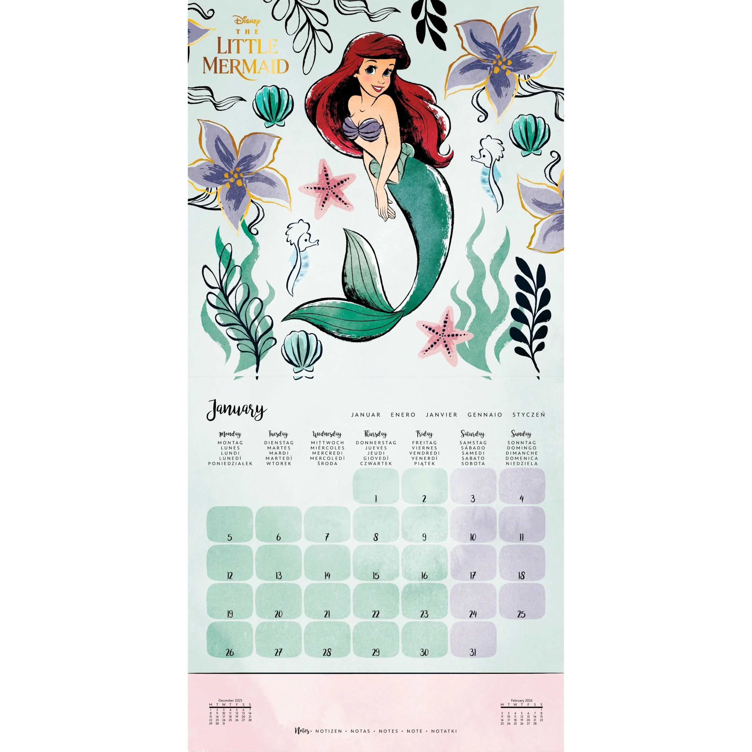 DISNEY PRINCESS Buy The 2026 Calendar At A Great Price 