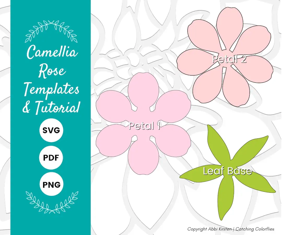 Printable Cricut Flower Template