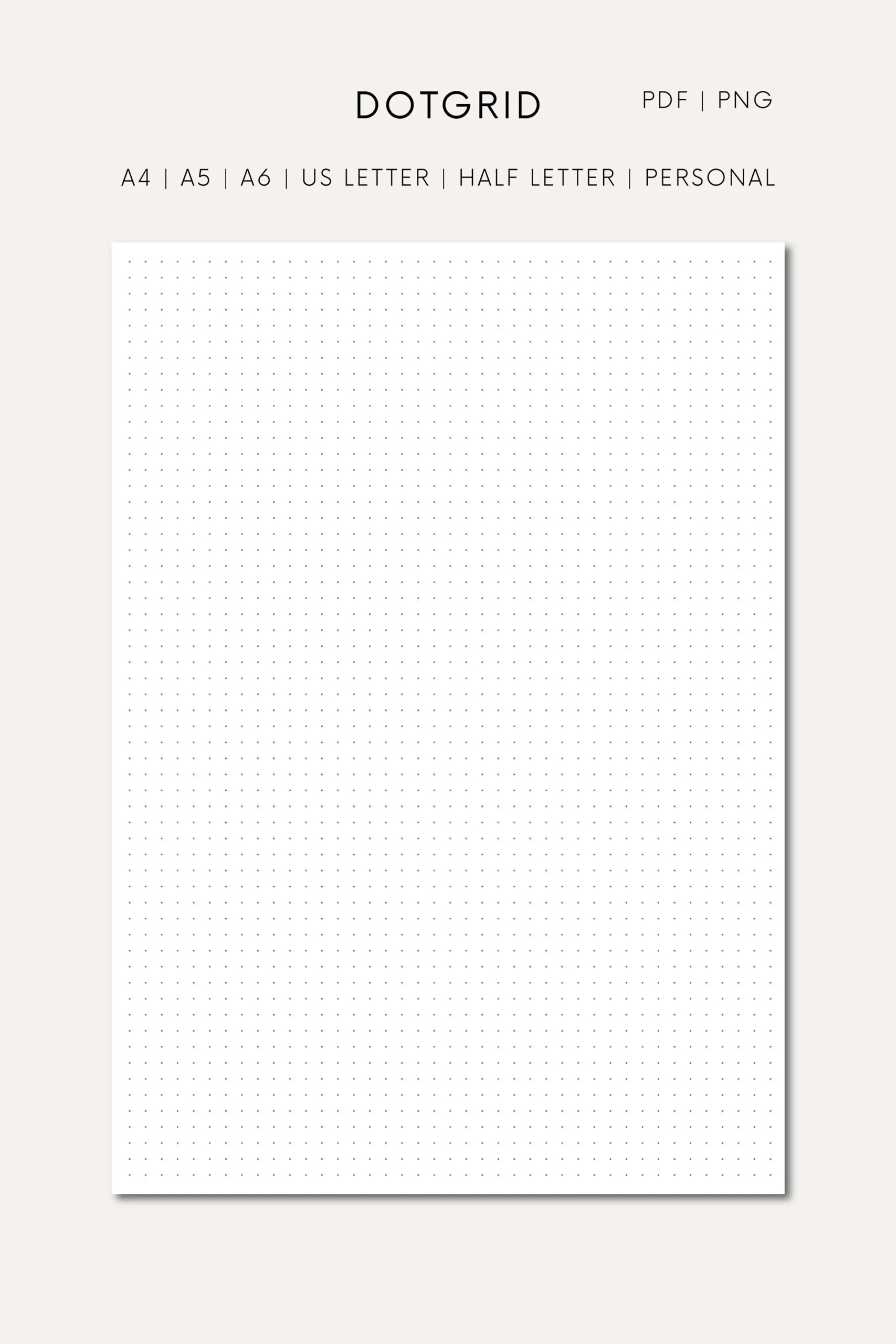 Printable Dot Paper