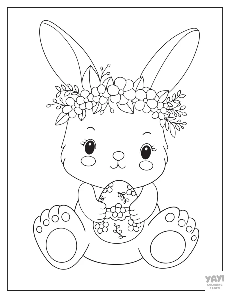 Easter Bunny Printable Coloring Pages