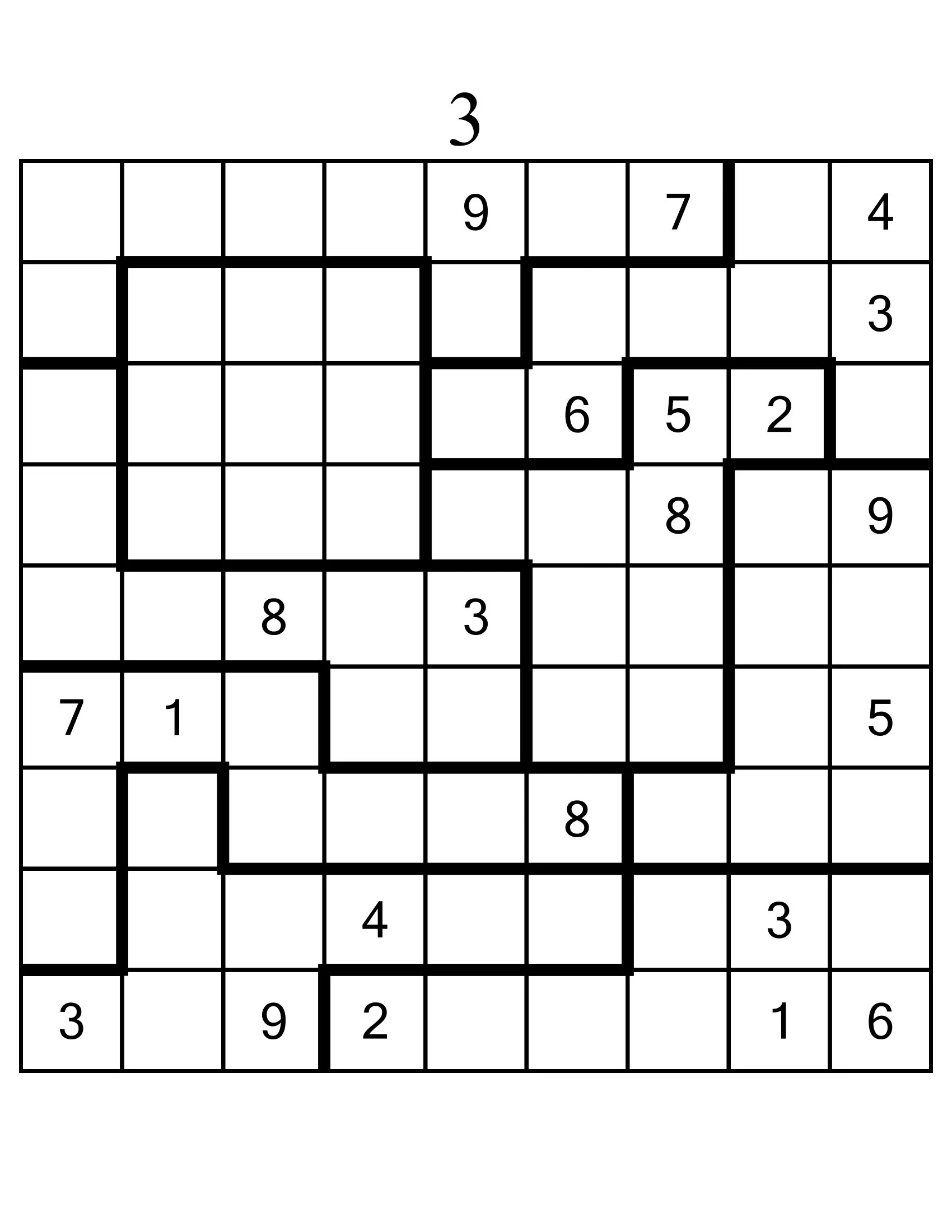 Easy Medium And Hard Jigsaw Sudoku R tsel Druckbare PDF 420 