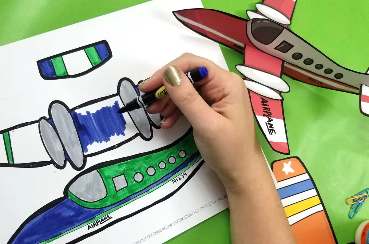 Printable Airplane Template