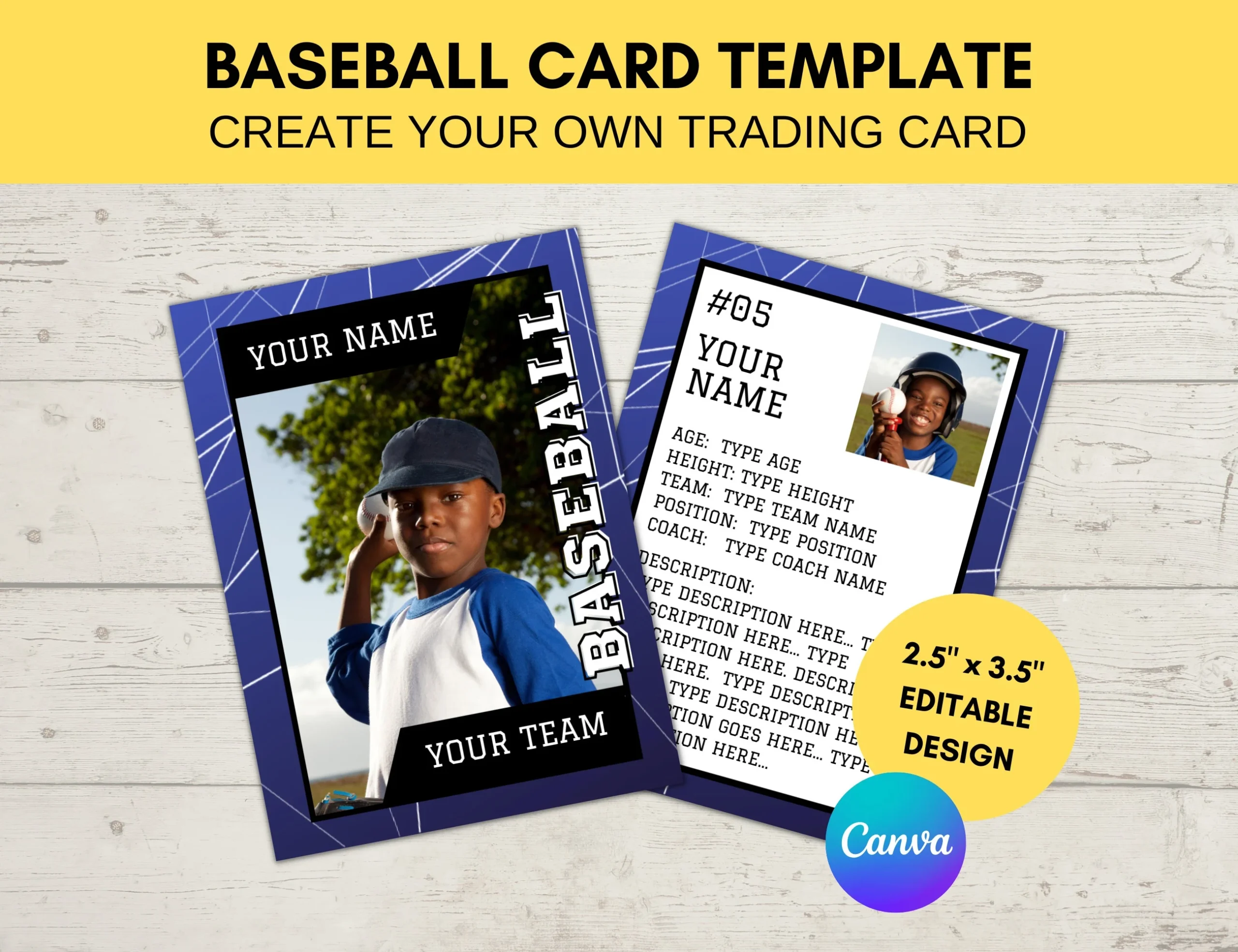 Baseball Card Printable