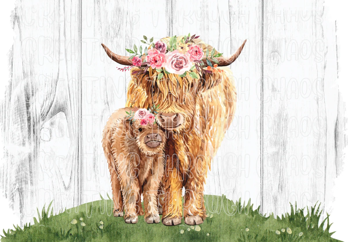 Farmhouse Highland Cow Printable Creating Through Chaos
