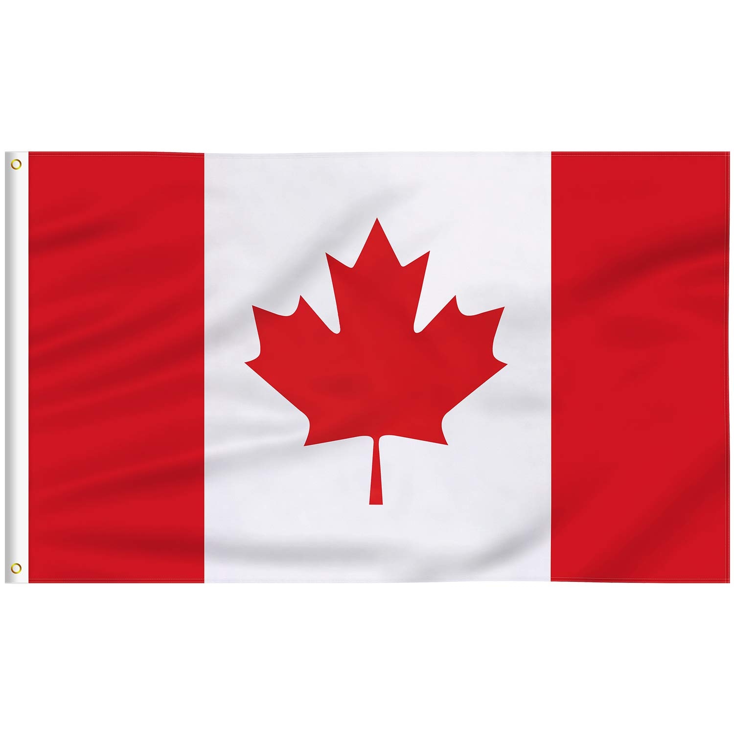 FLAGBURG Canada Flag 5x8ft Canadian Flag With Print Vibrant Color And UV Resistant Linen Header And Double Stitched For Indoor Outdoor Lightweight 