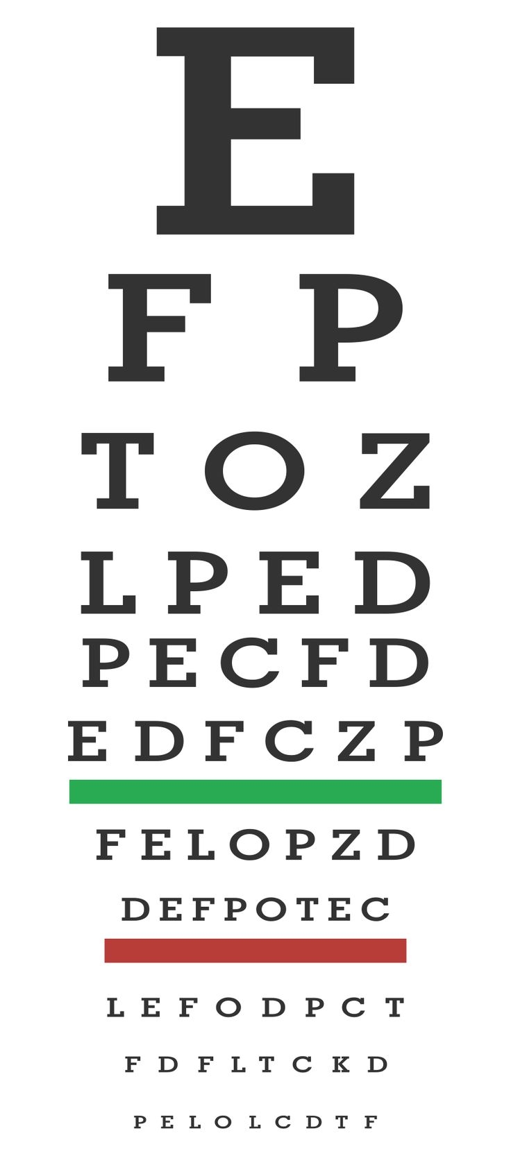 Printable Snellen Eye Chart