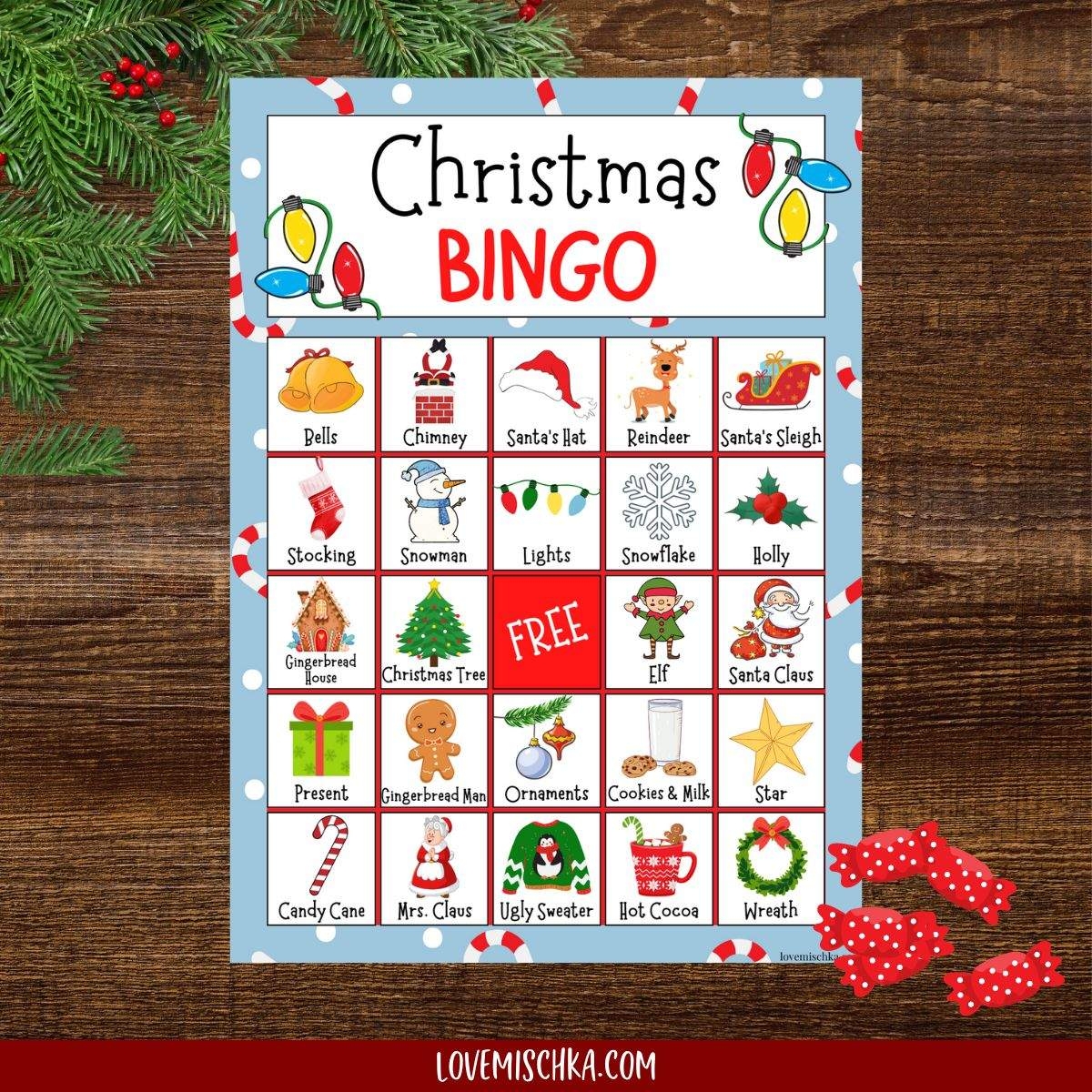Free Christmas Bingo Printable