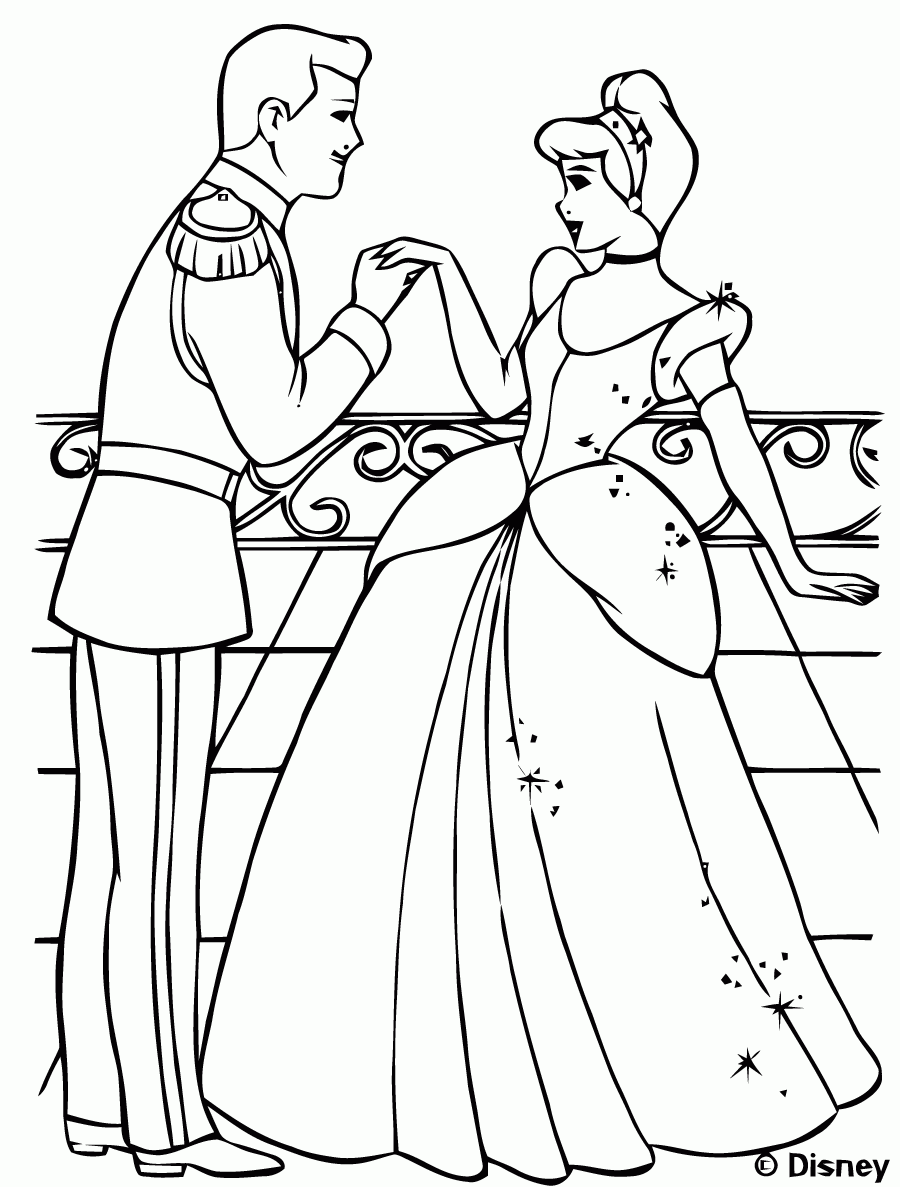 Cinderella Printable Coloring Pages