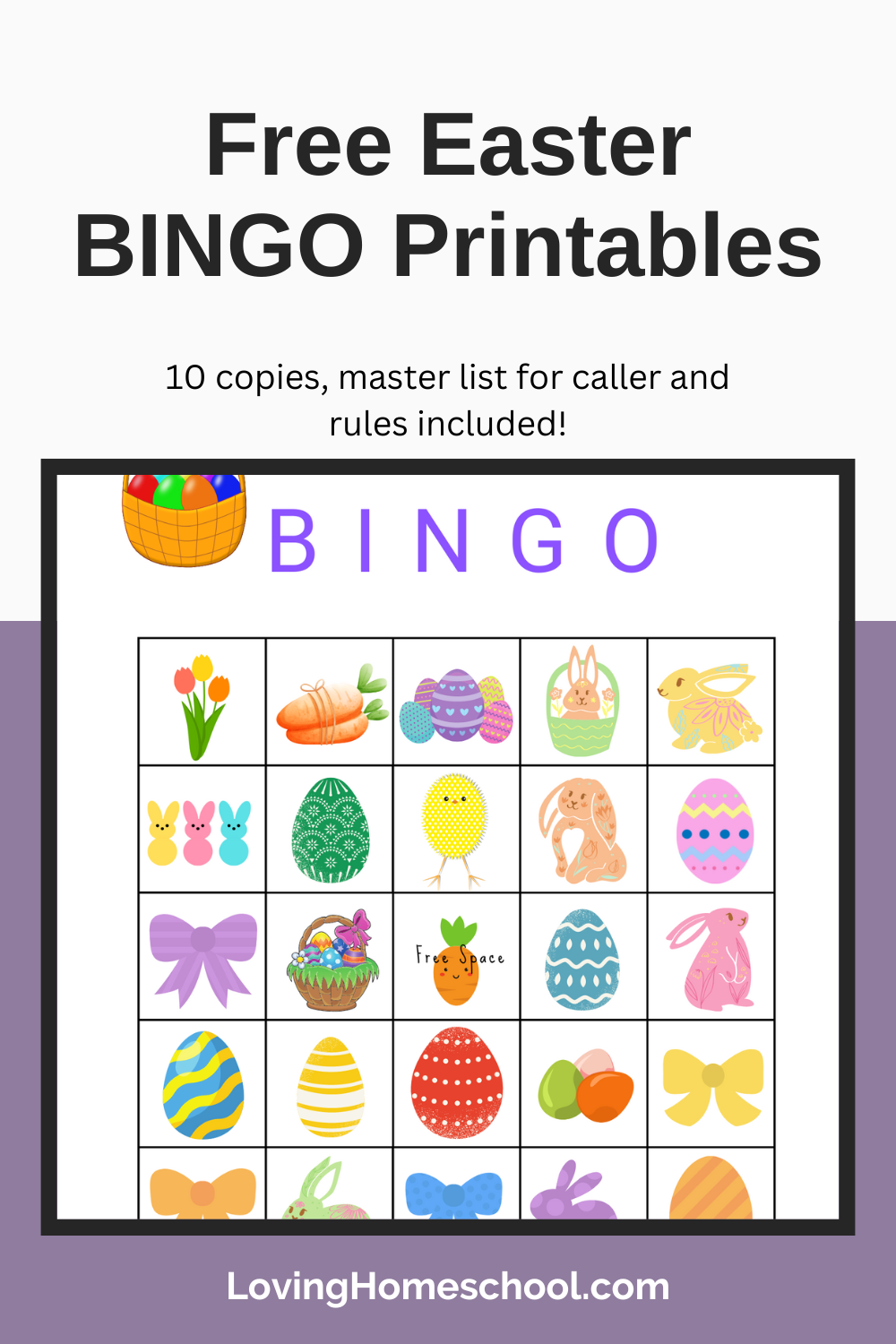 Easter Bingo Printable