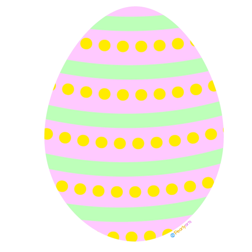 FREE Pink Easter Egg Clipart Royalty free Pearly Arts