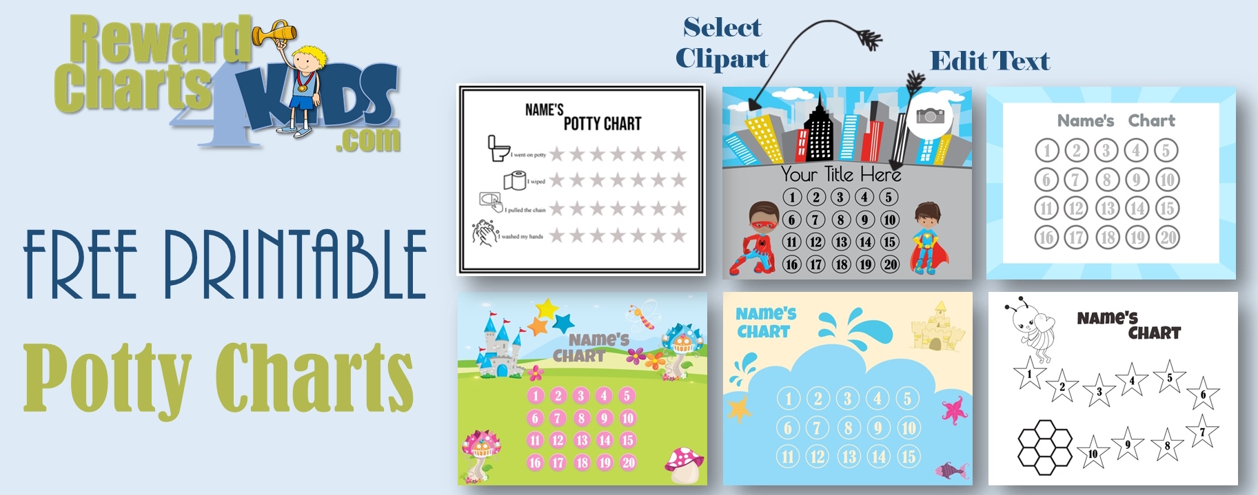 Potty Chart Free Printable