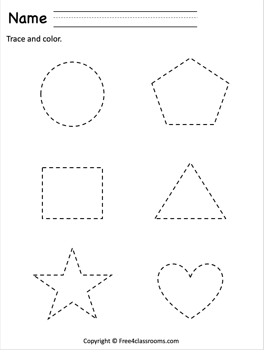 Printable Shape Tracing