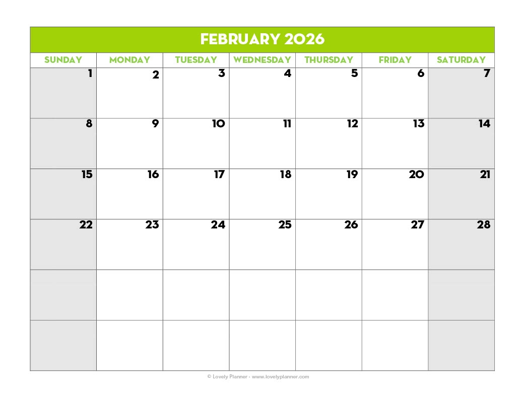 Blank 2025 26 Calendar Printable