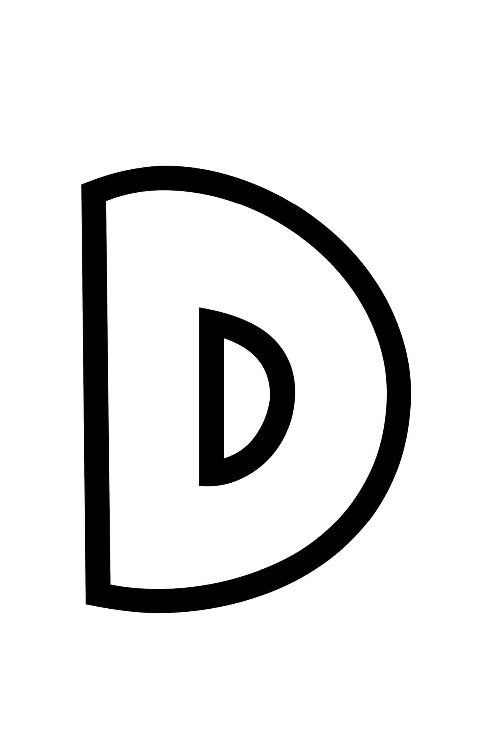 Letter D Printable