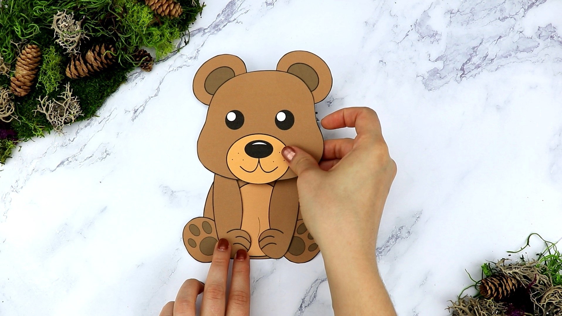 Free Printable Build a Bear Craft For Kids Woodland Teddy Bear 