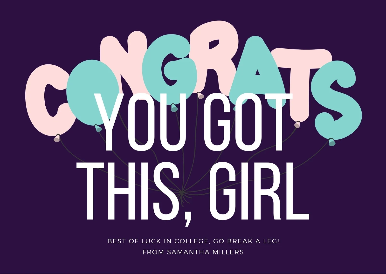 Good Luck Card Printable