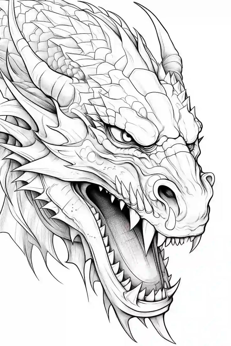 Free Printable Dragon Coloring Pages For Kids amp Adults Storiespub