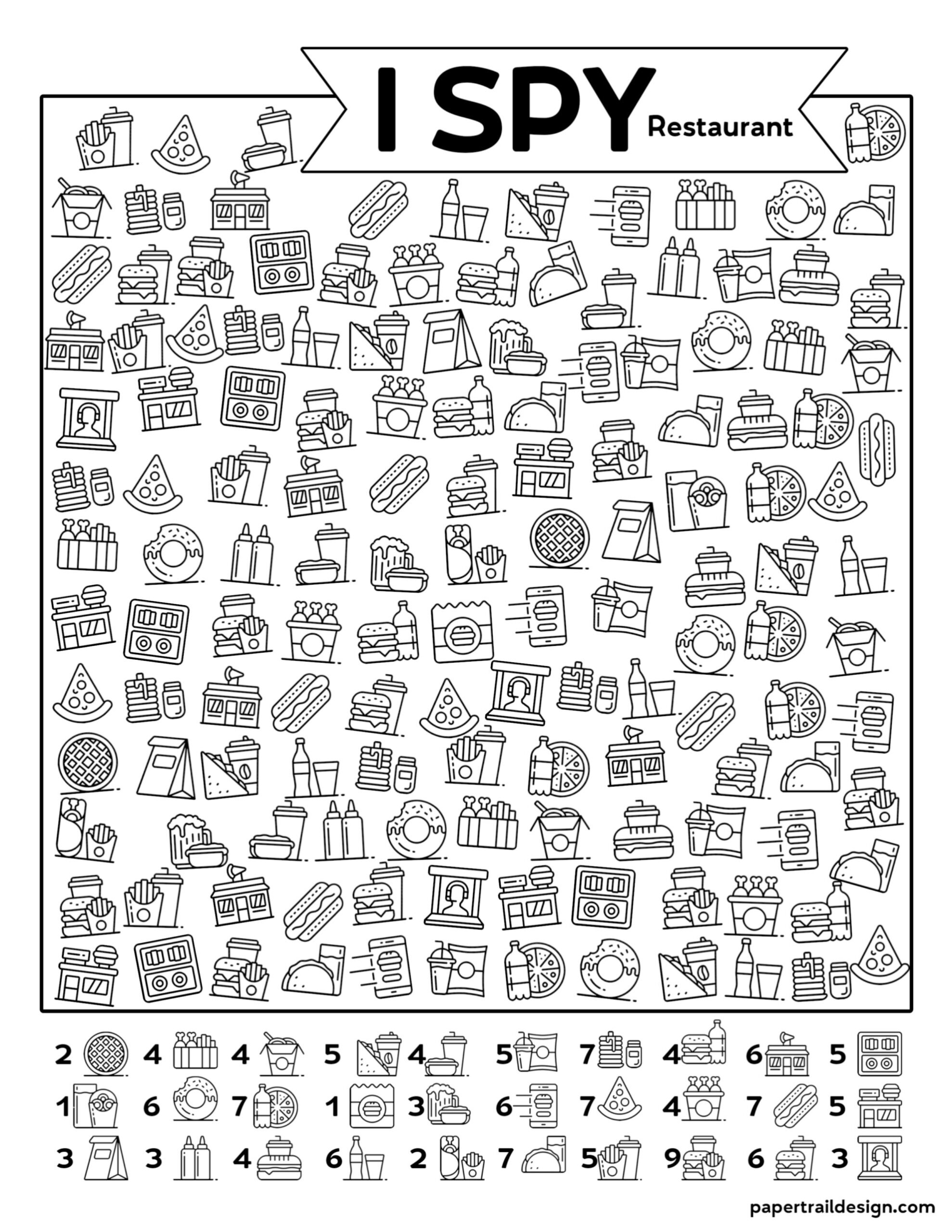 I Spy Games Printable