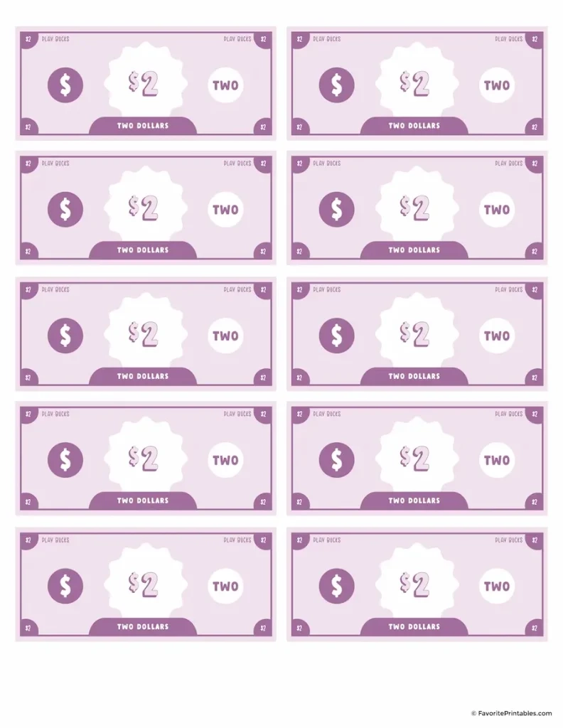Free Printable Play Money For Kids Favorite Printables