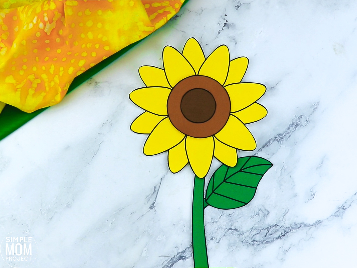 Sunflower Template Printable