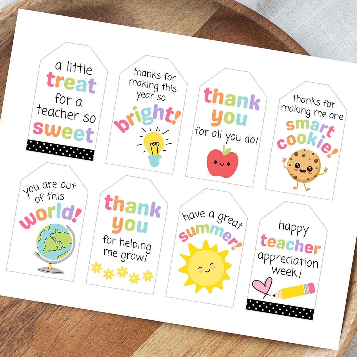 Free Printable Teacher Appreciation