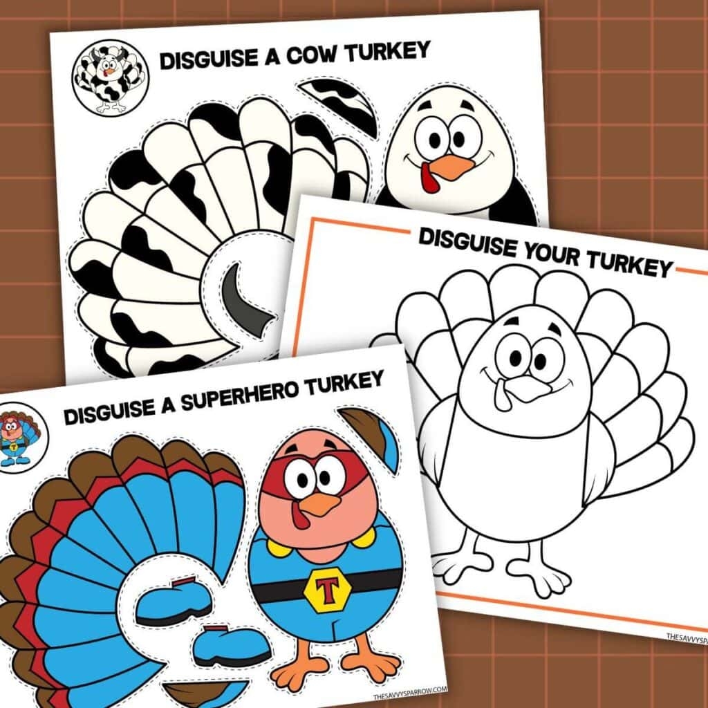 Turkey Disguise Project Printable