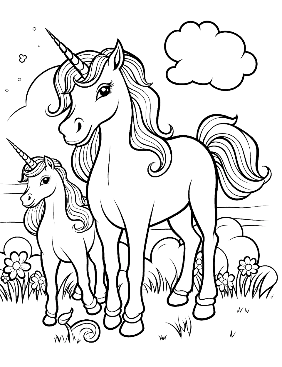 Free Unicorn Coloring Pages Printable