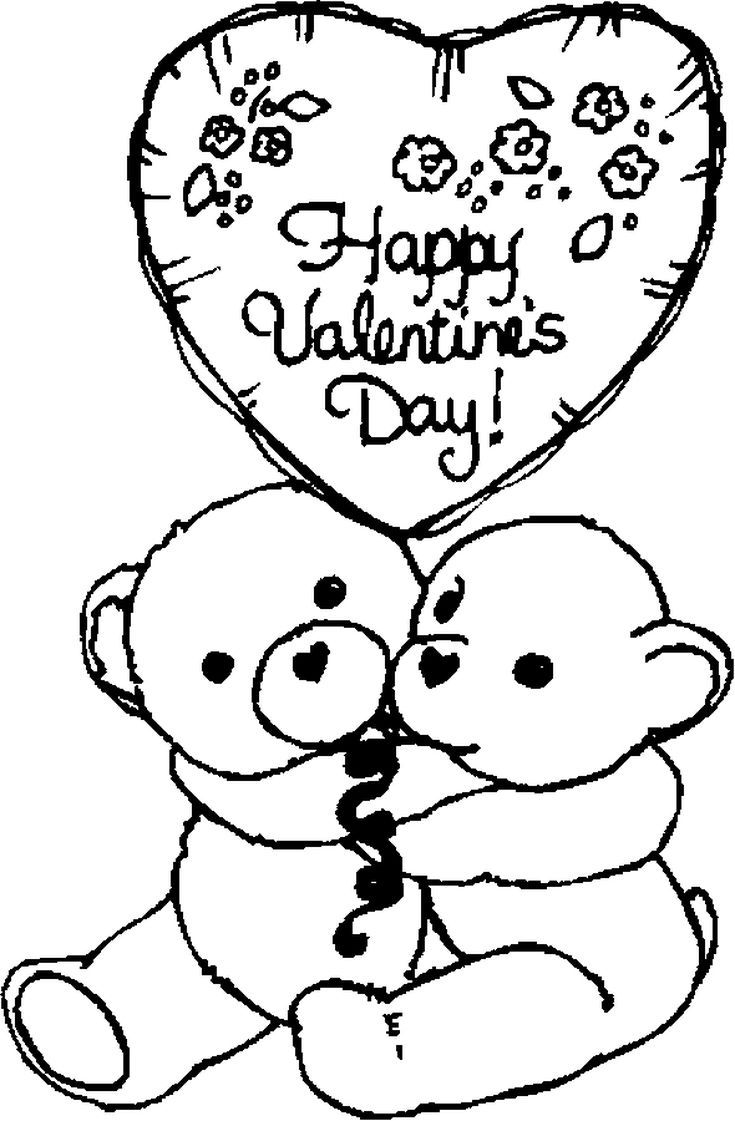 Valentine Printable Coloring Pages