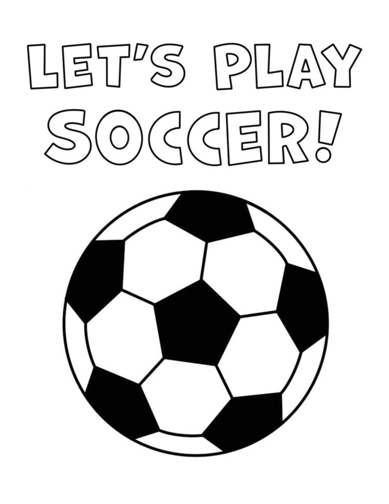 Soccer Coloring Pages Printable