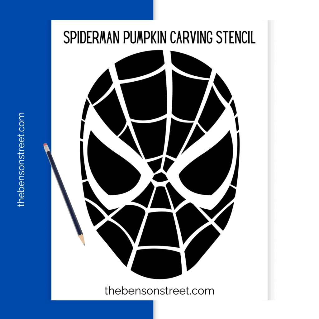 Spider Man Pumpkin Stencil Printable