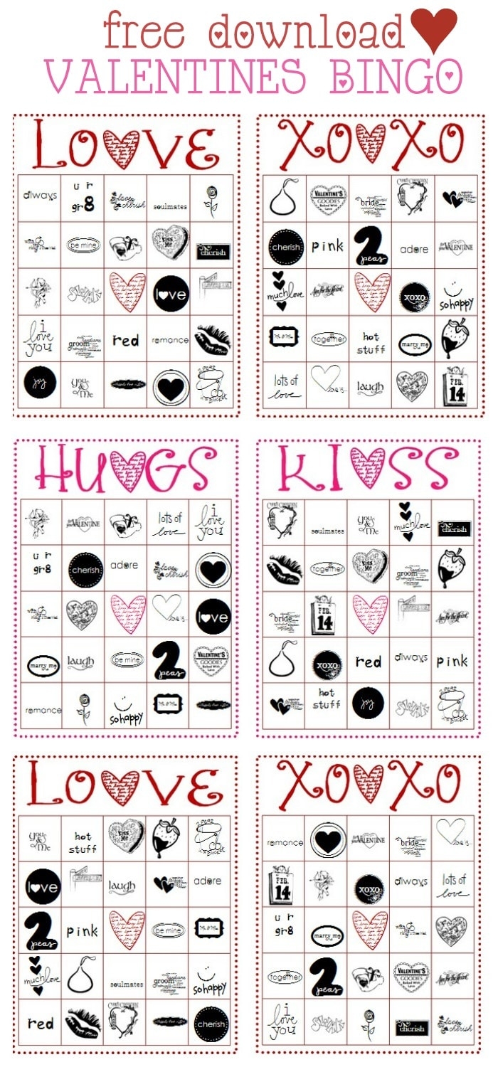Valentine Bingo Printable