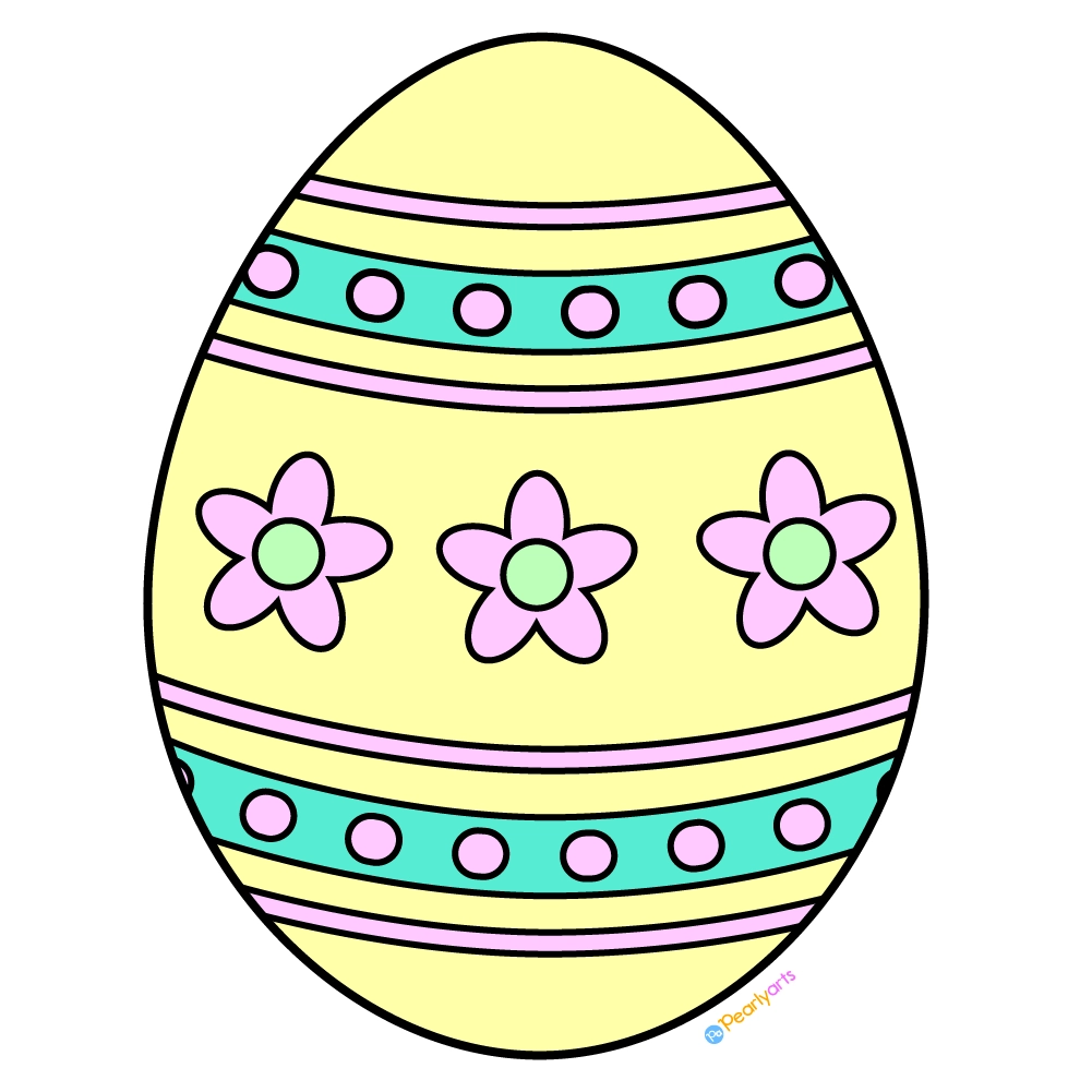 FREE Yellow Easter Egg Clipart Royalty free Pearly Arts