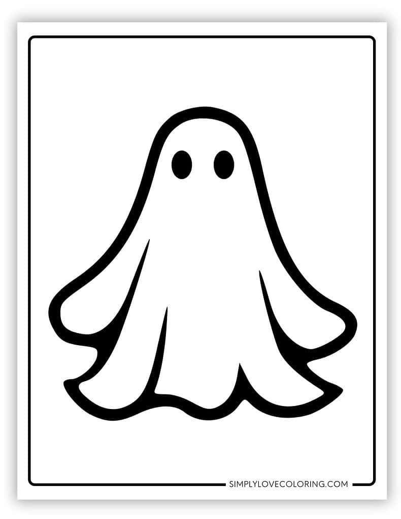 Ghost Templates Free PDF Printables Simply Love Coloring