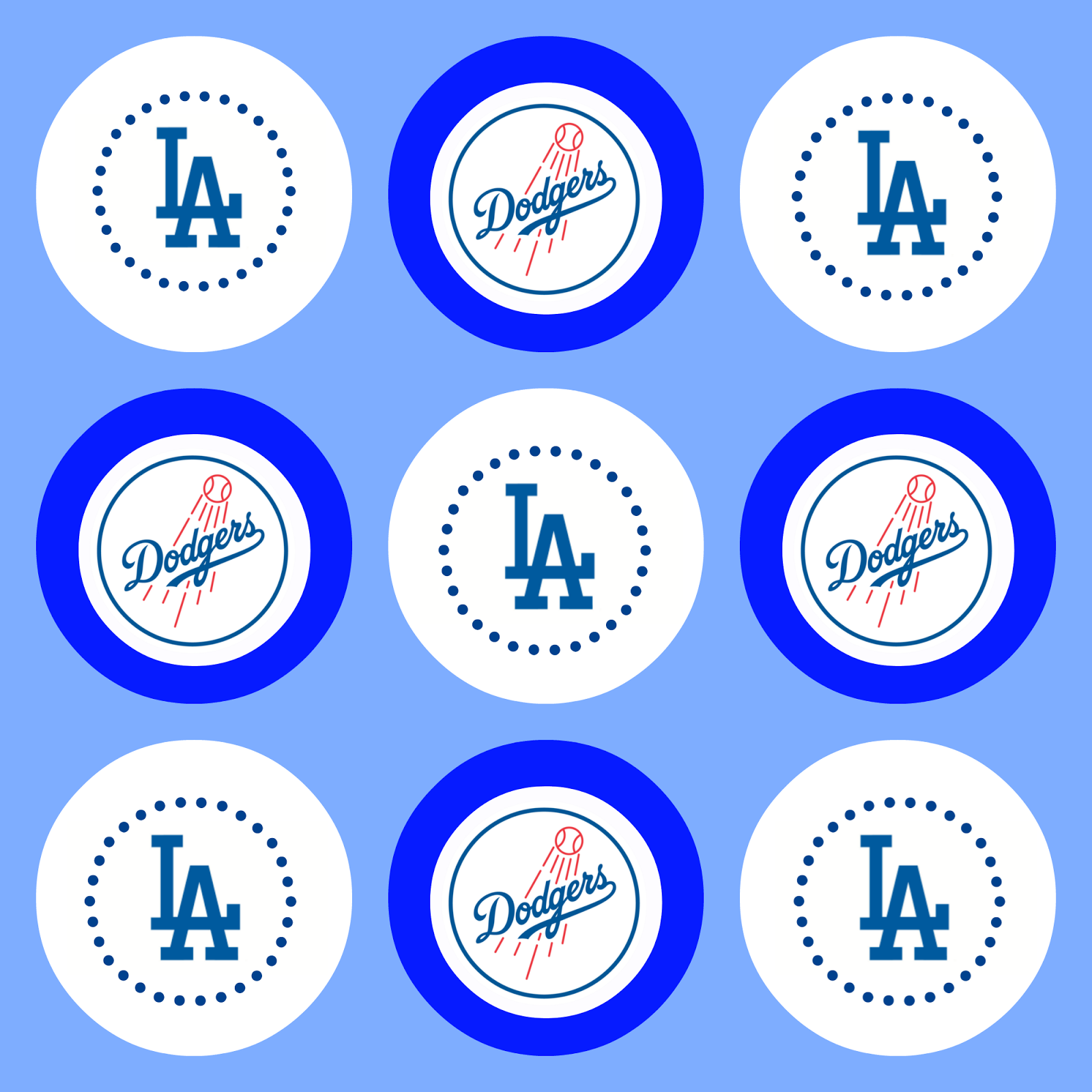 Go Dodgers Free Printables Happy Mess MOMents