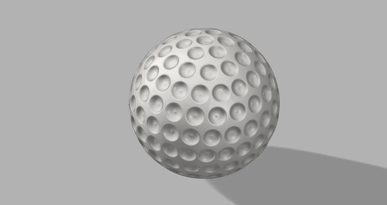 Golf Ball Von 3D TISK Kostenloses STL Modell Herunterladen 