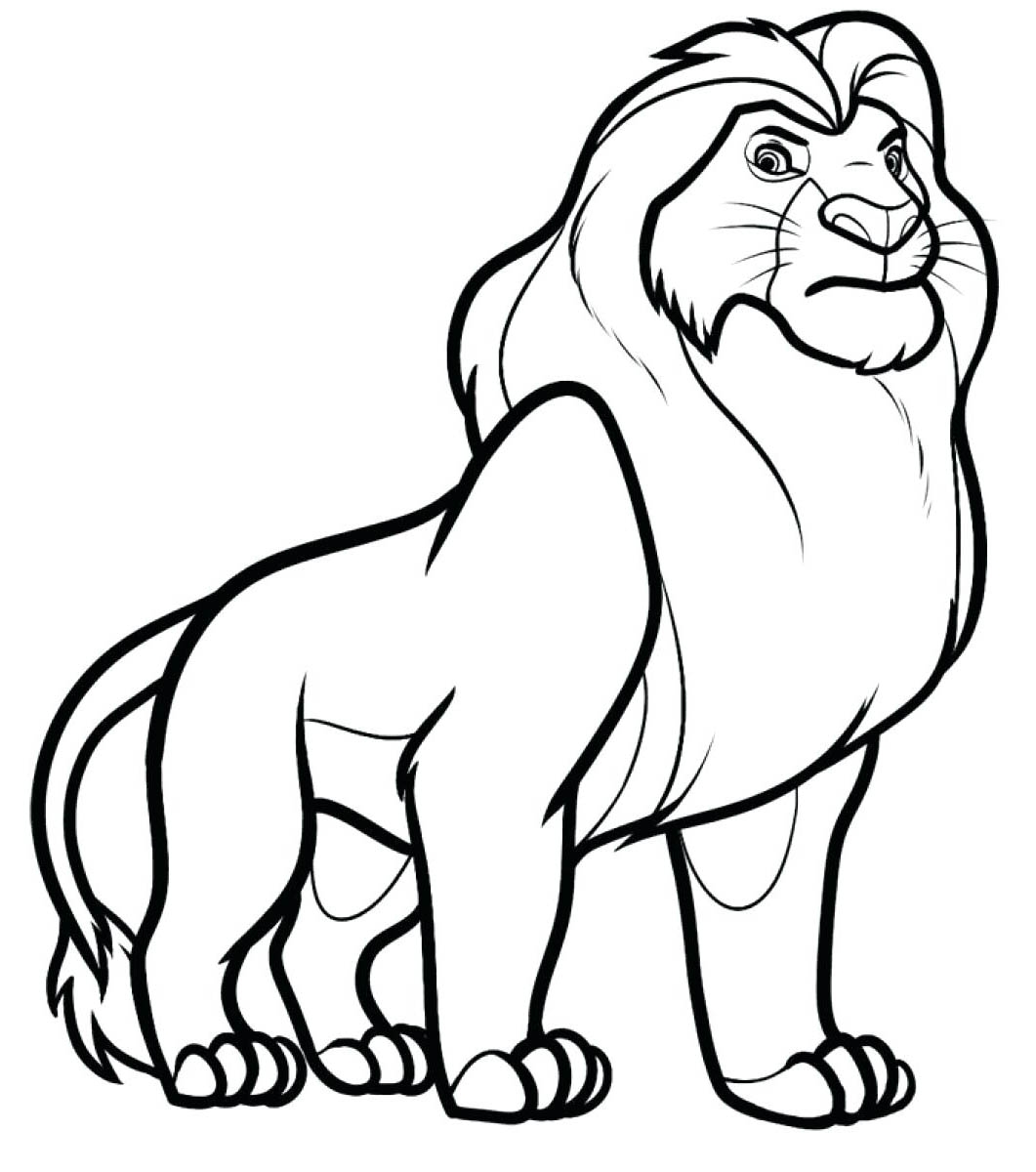 Printable Coloring Pages Of Lions