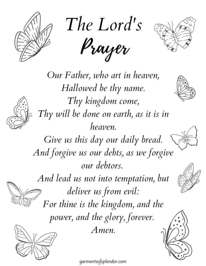 Printable Our Father Prayer