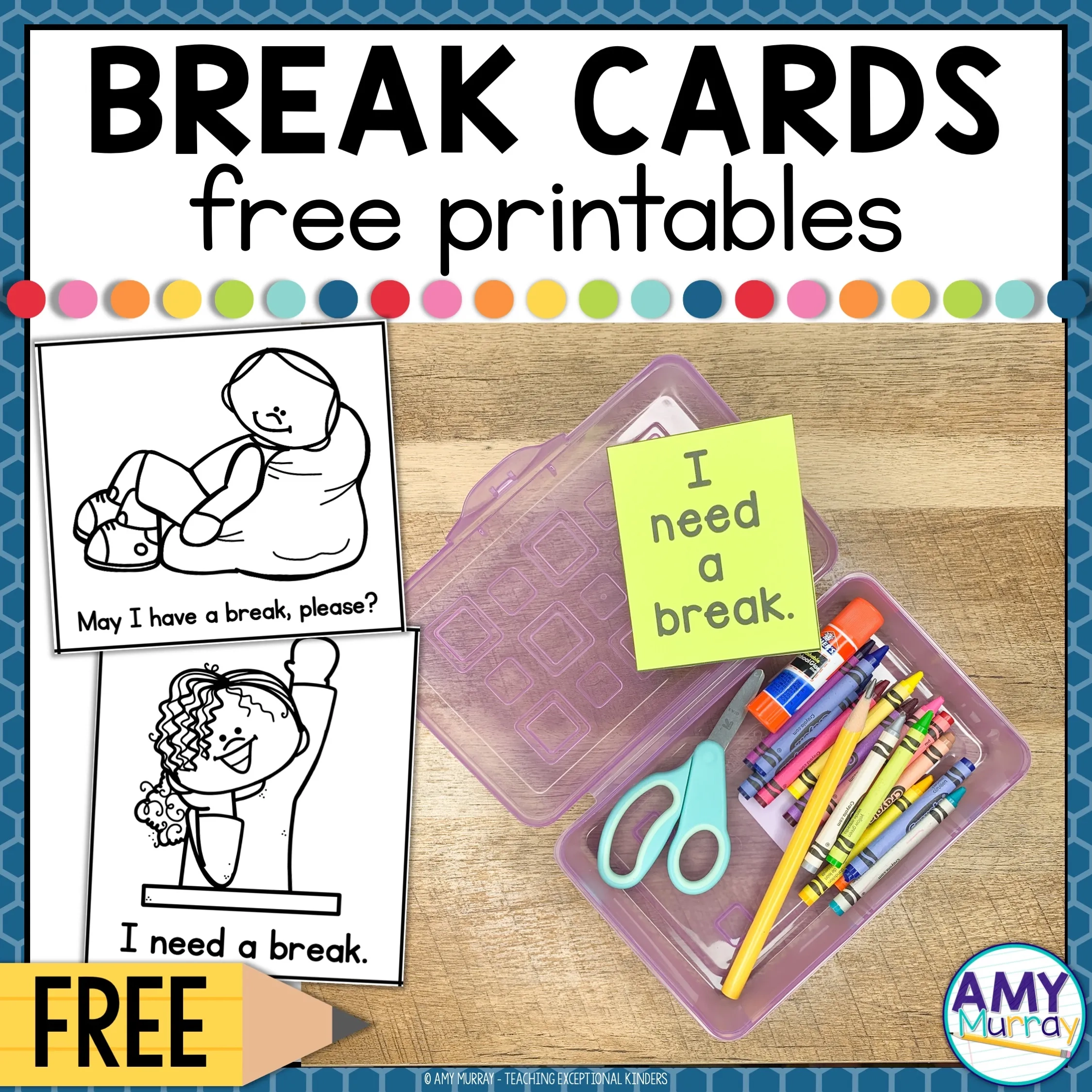 I Need A Break Card Free Printable Printable Party Favors