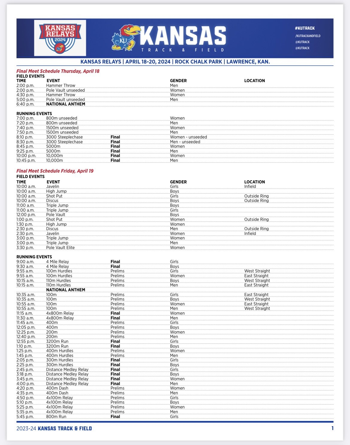 Ku Basketball Schedule Printable