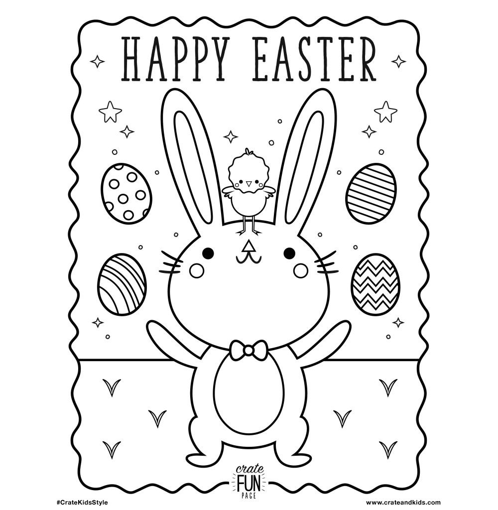 Kids Easter Free Printable Coloring Page Crate amp Kids Canada