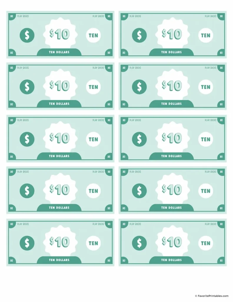 Kids Pretend Money Clearance