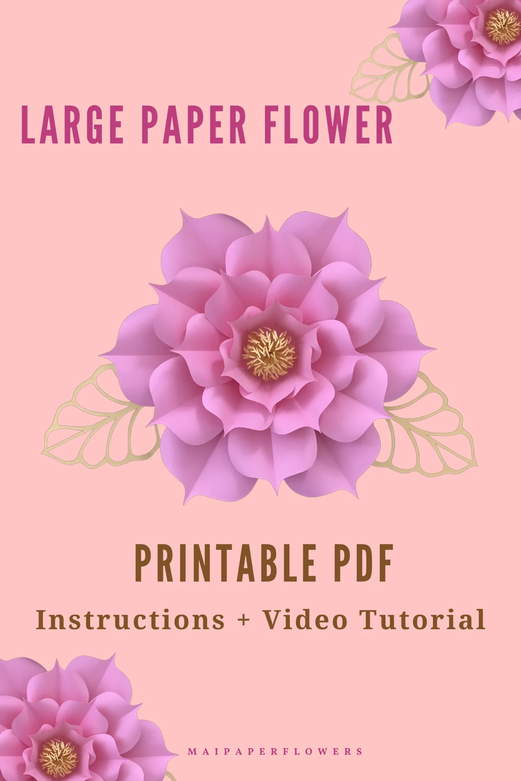 Printable Large Flowers